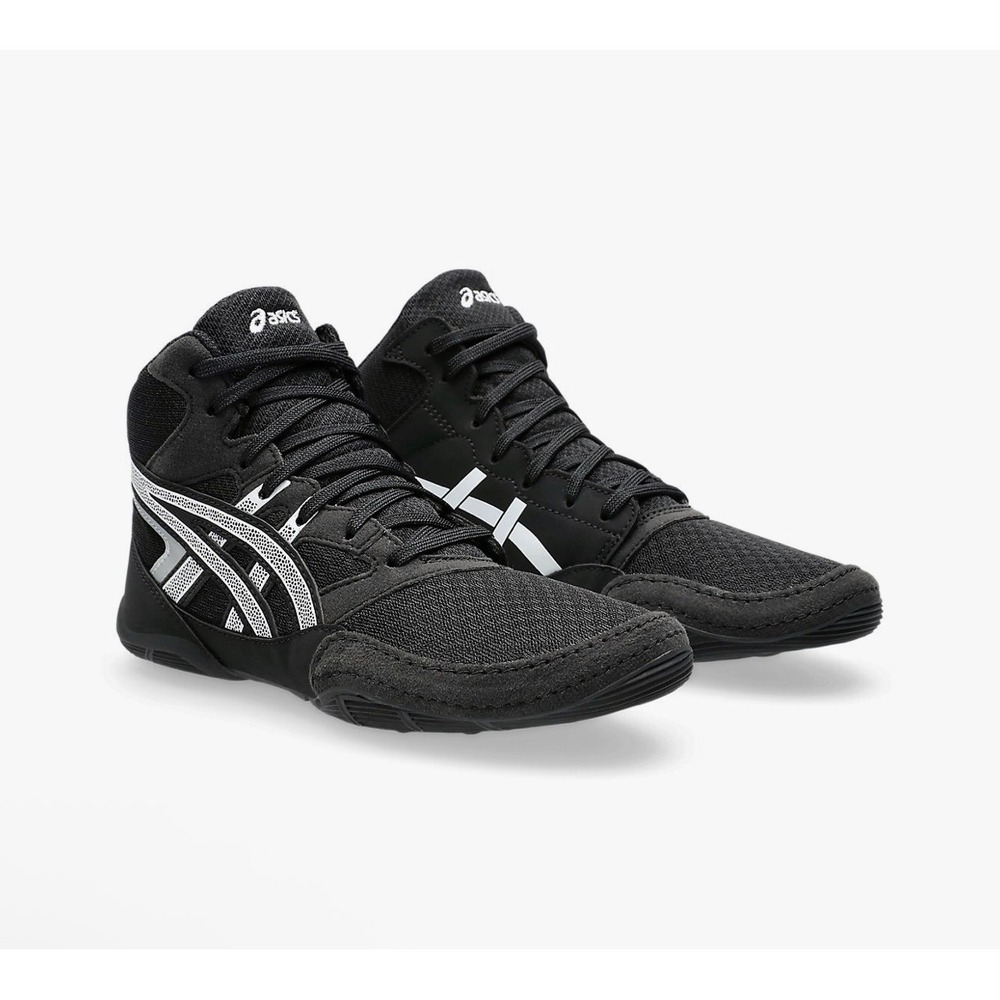 Asics Snapdown 4 GS Wrestling Shoes Kids 2 Black White 1084A014-001